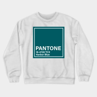 pantone 18-4728 TCX Harbor Blue Crewneck Sweatshirt